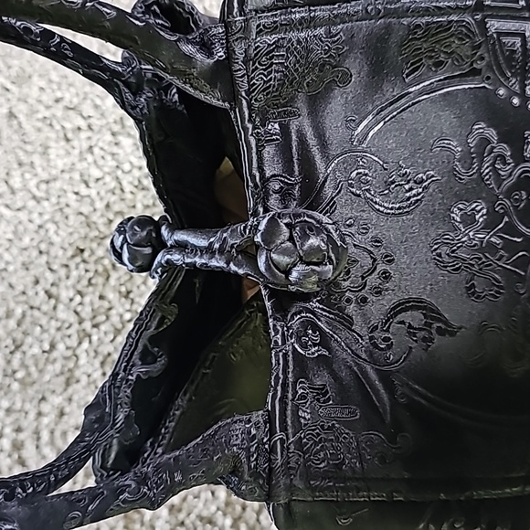 LILLI'S SHANGHAI Black Jacquard Bag - Picture 4 of 9